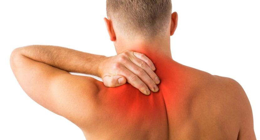 dolor de cuello debido a la osteocondrosis