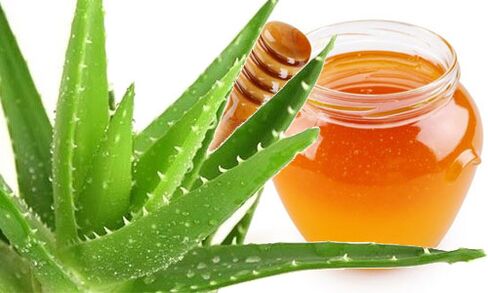 A base de aloe y miel, se fabrican compresas terapéuticas para la osteocondrosis cervical. 